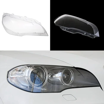 Auto Jasné Svetlometov Kryt Objektívu Náhradné Svetlometu Vedúci Svetlo Lampy Shell Kryt Na BMW X5 E70 2008-2013