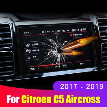 Auto Screen Protector Film Pre Citroen C5 Aircross 2017 2018 2019 Tvrdené Sklo Auta Navigácie Ochranný Film Nálepky
