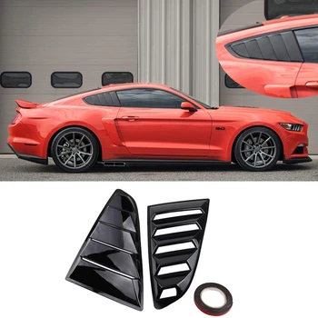 Auto Tunning Panel Strane Air Vent Kryt Zadnej Štvrtiny Okno, Žalúzie Spojler Kopčeky pre Ford Mustang -2020
