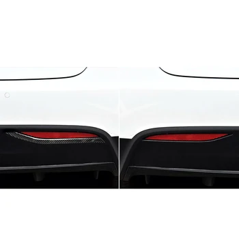 Auto Uhlíkových Vlákien Nálepky Interiéru Chvost Hmlové Svetlo Kryt Výbava Pre Tesla Model X Príslušenstvo