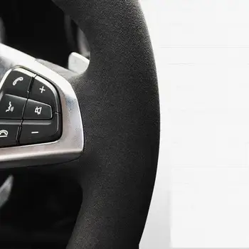 Auto Volant, Kryt Uhlíkových Vlákien Kože Biela pre Tesla Model S Modelom X