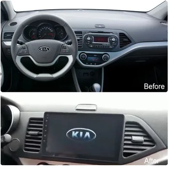 Auto android 9 palcový auto dvd rádio multimediálny prehrávač systému Pre KIA ráno picanto 2011-auta gps navigácie cd vidoe monitor