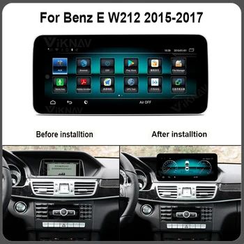 Auto auto Android rádio prehrávač, GPS navigáciu pre-Benz E W212 2016 2017 auto videa, multimediálny prehrávač ľavej strane jazdy