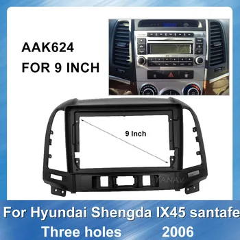 Auto stereo prijímač Montáž Dash Inštalácia Rámu Orezania Držiak Pre-Hyundai IX45 Santafe 2006 refitting DVD Panel Rámu Orezania Panel