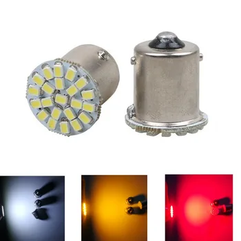 Automobilový LED Chvost Žiarovka 1206 22smd S25 1156 1157 Led Cúvaní Lampa Brzdy Lampa Biela, Červená a Žltá Led Svetlá pre Auto