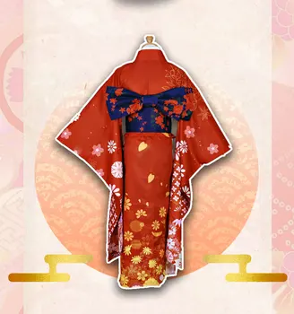Azur Lane Kantai Zber Yuudachi Cosplay Kostým Kimono Šaty Jednotné Halloween Karneval Anime Oblečenie