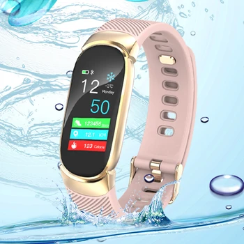 BINSSAW Smart Uhr Frauen IP67 Wasserdichte Uhr Herz Hodnotiť Schlaf Monitor, Informationen Rufen Erinnerung Smart Šport Uhr
