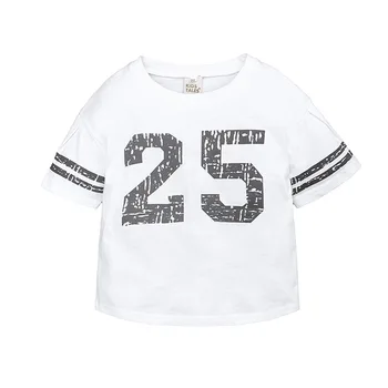 Baby Boy Letné T-Shirt Deti Krátky Rukáv Príležitostné Voľné Tlač Letter25 T-shirt Topy Batoľa Chlapci Dievčatá Letné Oblečenie Top čaj