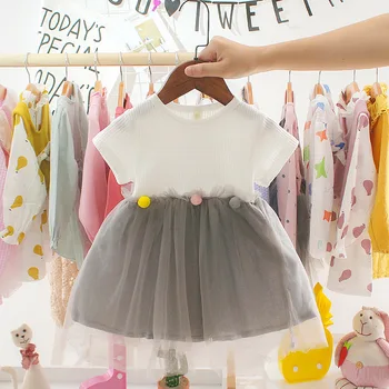 Baby Girl Dress Batoľa Dievčatá Letné Oblečenie Oka Krásne Princezná Šaty pre Dieťa Dovolenku Sundress 0-2y Dieťa Detské Oblečenie