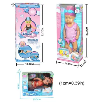 Baby Plávanie Bábika Lete Nepremokavé Elektrické Bábiky Dieťa Pláž, Bazén, Vodný Hračka