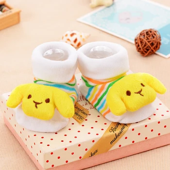 Baby Ponožky Poschodí Non-slip Bavlna 3D animovaný Novorodenca Ponožky 2020 Jeseň Zima, Baby, Dievčatá, Chlapcov Mäkké Teplé Topánky Chaussettes bebe