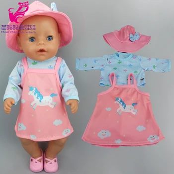 Baby doll oblečenie, sveter jumpsuit pre 18 palcov bábiky oblečenie nastaviť detí dievča, darček k narodeninám