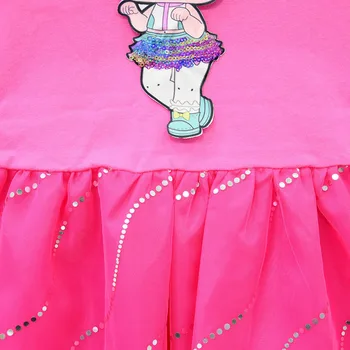 Batoľa Dievča Šaty detské Oblečenie Letné Nové Dievčatá Karikatúra Tlače s Kapucňou, Šaty, Oblečenie pre Deti Oka Vestidos Roztomilý A-line Šaty