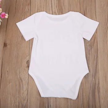 Bavlna Dieťa, Chlapec, Dievča Oblečenie Letné Novorodenca krátky rukáv Kombinézu Sunsuit Oblečenie