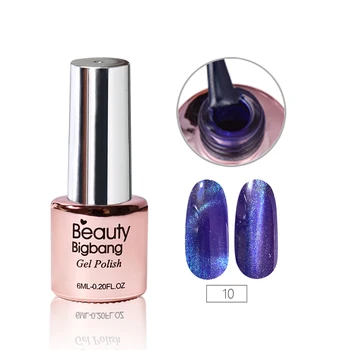 BeautyBigBang Cat Eye UV Gel lak na Nechty, Dlho-trvajúce Gradient-Farebné Trblietky na Nechty Umenie poľský