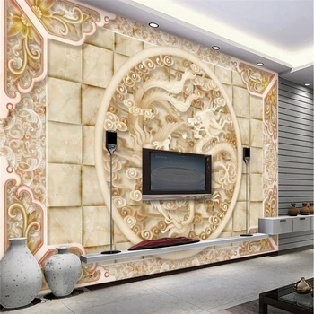 Beibehang Vzory Úľavu TV nástenná maľba tapety pre obývacia izba Hotel gauč TV pozadie stenu papier abstraktných de parede 3d nástenné maľby