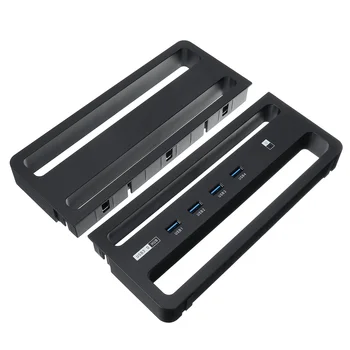Bezdrôtové Smart Notebook Base Multi-Function Základňu Držiaka Stolový Stojan Monitora USB 3.0 Port Nabíjací Stojan Rýchle Nabíjanie