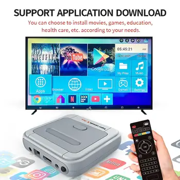 Bezdrôtové Super Konzola X Pro Wifi 4K HD Retro Hry Konzoly Mini TV Video Prehrávača Hier Na PSP/N64/DC/PS1 Vreckové Herné Konzoly
