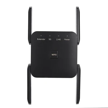 Bezdrôtové pripojenie 2,4 GHz/5 ghz Wi-Fi Extender Vysokej Prenosovej rýchlosti Dlho Rozsah Signálu Zosilňovač Opakovač Pre Domáce Kancelárie