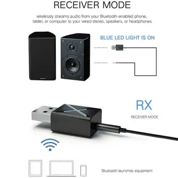 Bezdrôtový Bluetooth USB Adaptér 5.0 Hudby Audio Prijímač, Vysielač pre Počítač PC Audio Prijímač, Vysielač Nový Príchod