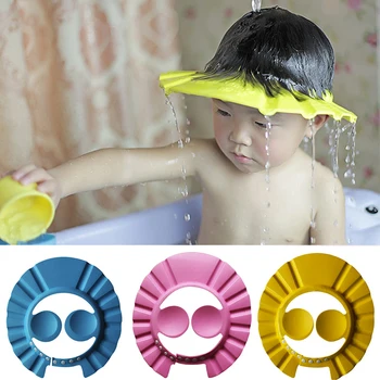 Bezpečné Šampón, Sprchovací Kúpanie Kúpele Chrániť Mäkký Klobúk Spp Pre Dieťa Umývanie Vlasov Štít Chrániť nastaviteľné Deti Kúpanie Sprcha Spp