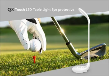 Biela Dotyk Stmievateľné LED Stolná Lampa USB Tabuľka Svetlo Očí ochranné Rechargable Čítanie Tabuľka Lampy, Osvetlenie