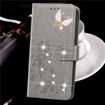 Bing 3D Diamond Flower Leather Case for Motorola Moto G7 Power M X4 E7 G8 Stylus Play G2 G3 G4 G5 Plus Soft Cute Back Cover