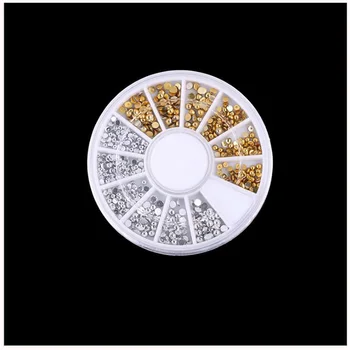 Bittb Zlato, Striebro Nit Star Nechtov Kamienkami Dekorácie 3d Nail Art Decoration Príslušenstvo Nástroje na Manikúru DIY Crystal Kamene