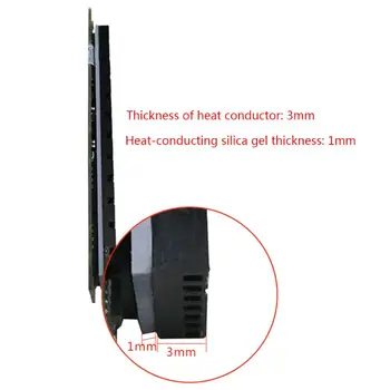 Black Chladič Odvod Tepla Radiátorov M. 2 NGFF Chladenie Chladiča Tepla Tepelné Vankúšiky na M. 2 NGFF 2280 PCI-E NVME SSD X6HA