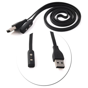 Black Nabíjačku USB Nabíjací Kábel Pre Kamienkové Čas Kola/ Čas Smart Hodinky/ Čas