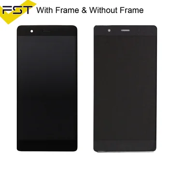 Black/White/Gold Pre Huawei P9 LCD Displej Dotykový Displej Digitalizátorom. S montážou Rámu 5.2