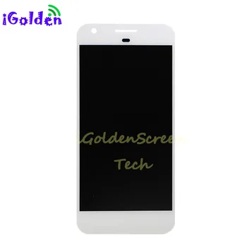 Black white Pre HTC Google Pixel Nexus S1 LCD Displej S Dotykovým displejom Digitalizátorom. Montáž Náhradná Pre HTC Google Pixel LCD