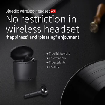 Bluedio Hi Bezdrôtové Bluetooth Stereo Slúchadlá Slúchadlá Športové Slúchadlá Slúchadlá s Nabíjanie Box Mikrofón pre IOS Android Telefónu