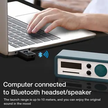 Bluetooth Prijímač Vysielač Mini Stereo Bluetooth 5.0 Audio USB 3,5 mm Jack Pre TV, PC, Auto, Notebook Adaptér Bezdrôtovej siete