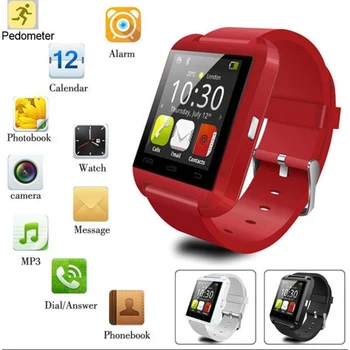 Bluetooth Smart Hodinky Digitálne Šport Krokomer Spanie Monitorovanie Hodinky Pre Obvyklé Telefón Unisex Hodinky KQS8 Smartwatch Hodiny