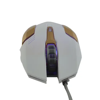 Bts-905 Káblové pripojenie Hernej Myši 2400DPI Profesionálne Káblové Hráč Myši Myši 6 Tlačidiel Farebné LED Svetlá Optická Myš pre Hráčov