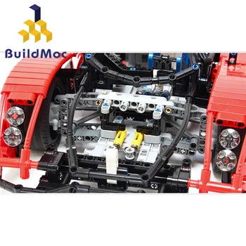 BuildMoc 3092 Le Mans Prototyp 1 Super Auto LMP Rozsahu Športové Auto nastaviť fit Technic Vzdelávacie Stavebné kamene, Tehly Hračky darček