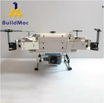 Buildmoc Kompatibilné technic Cudzincov APC-Lietanie Vrtuľníkom Mini drone UFO Drone Upgrade Hot stavebným Hračky Pre Deti