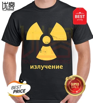 CCCP Rádioaktívnych-Retro Sovietskeho zväzu Žiarenia Symbol T-Shirt pánske, dámske bavlna krátke rukávy topy čaj