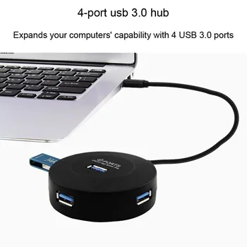 CHYI Typu C, USB HUB 4 Port USB 3.0, Splitter, S Micro USB Nabíjací Port Pre iMac Počítača, Notebooku, Príslušenstva OTG USB HUB