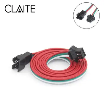 CLAITE 0,5 M 1M 2M 3 Pin JST Muž Žena Kábel WireConnector pre WS2812B WS2811 SK6812 LED Pásy Svetla