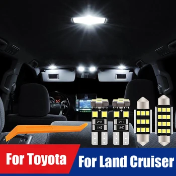 Canbus LED Interiér čitáreň Svetla Kit Pre Toyota Land Cruiser 70 80 100 200 Prado 90 120 150 FJ Kufri Auto Lampa