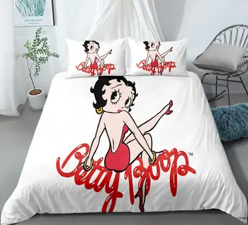 Cartoon Posteľ Dievča posteľná bielizeň Nastaviť Pohodlné Bielizeň Perinu Sexy Dámy Domov Posteľná Bielizeň Kryt Single/double Kráľ 2/3