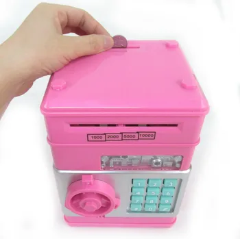 Cartoon automatické roll stroj na peniaze mince veľké ATM heslo prasiatko yanchaoji deti kreatívne hračky darček