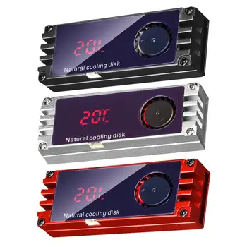 Chladič Chladiaci Ventilátor M. 2 ssd Pevný Disk Radiátor Teploty Digitálne Tichý Tepelnej Fin Chladiča SSD Chladiaci Ventilátor