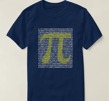 Cool Dizajn, Pi Symbol Prekryté Na Stovky Číslic Vytlačené Mens T-Shirt. Letné Bavlna Krátky Rukáv O-Krku Unisex Tričko Nové