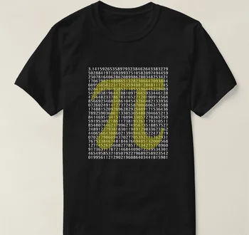 Cool Dizajn, Pi Symbol Prekryté Na Stovky Číslic Vytlačené Mens T-Shirt. Letné Bavlna Krátky Rukáv O-Krku Unisex Tričko Nové