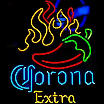 Corona Extra Korenie Sklo Neónové Svetlo Prihlásiť Beer Bar
