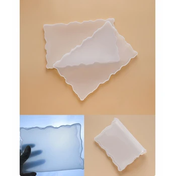 Crystal Epoxidové Živice Formy Obdĺžnikový Zásobník Odlievanie Silikónové Formy DIY Remesiel Dekorácie Výrobu Nástrojov