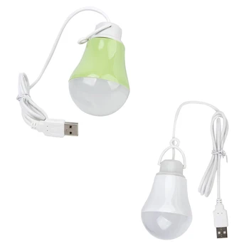 DC5V 5W LED Žiarovka USB lampa Prenosná Biele svetlo pre Vonkajšie Notebook